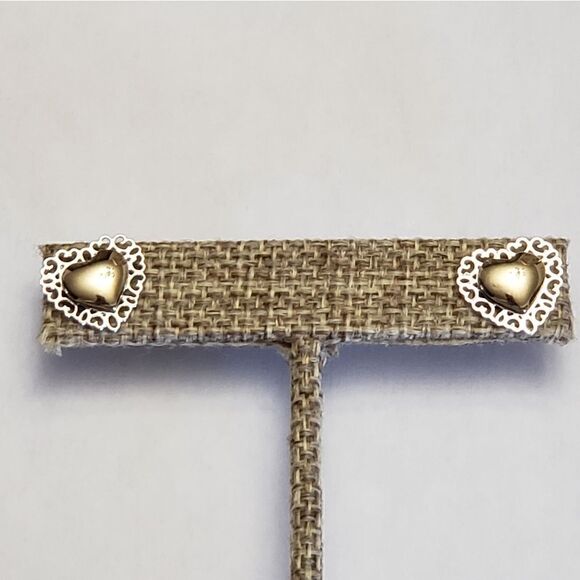 VINTAGE AVON Convertible Heart Post Earrings Valentine's Day - Picture 1 of 8